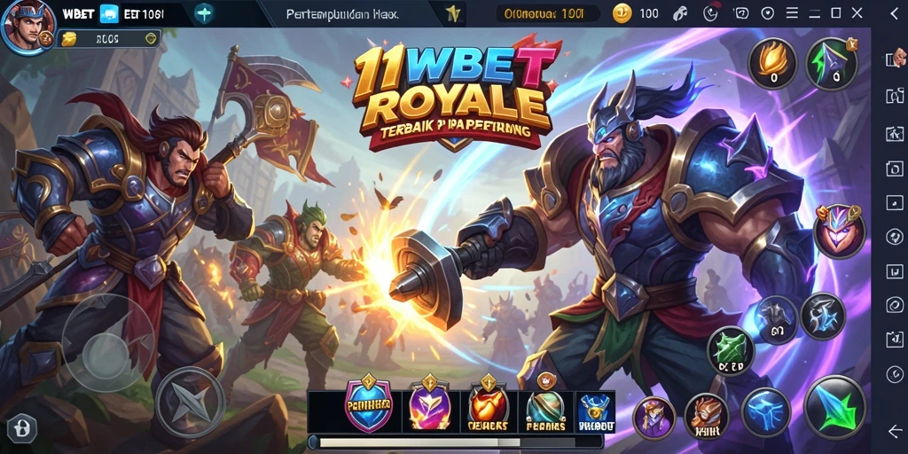Tangkapan layar gameplay seru dari 11WBET dengan aksi Battle Royale.
