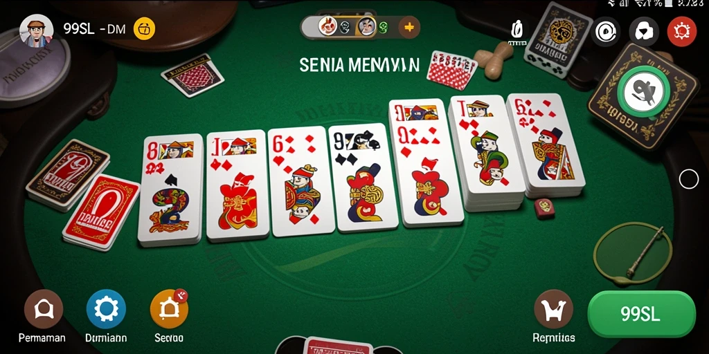 Screenshot gameplay menampilkan aksi seru dalam permainan Domino.
