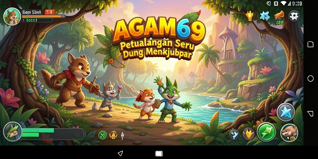Screenshot dari gameplay AGAM69 menampilkan petualangan seru di lingkungan yang menakjubkan.