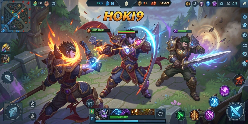 Tampilan gameplay HOKI9 yang penuh aksi dan strategi.