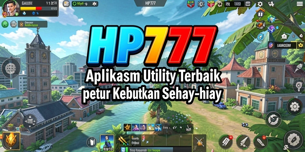 Tampilan utama aplikasi HP777 dengan fitur Utility yang lengkap.
