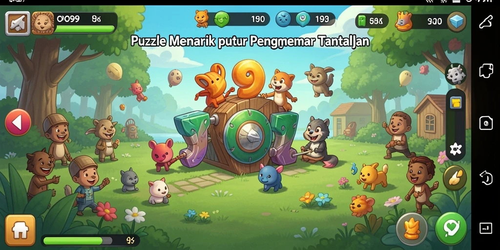 Tampilan menakjubkan dari gameplay OVO99 yang penuh teka-teki.