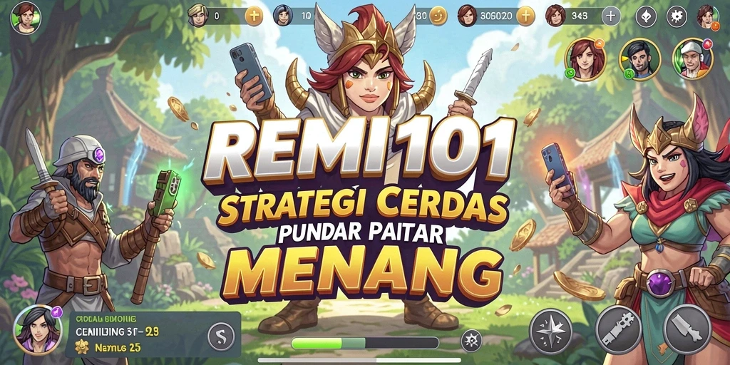 Tampilan gameplay REMI101 yang penuh strategi dan aksi.