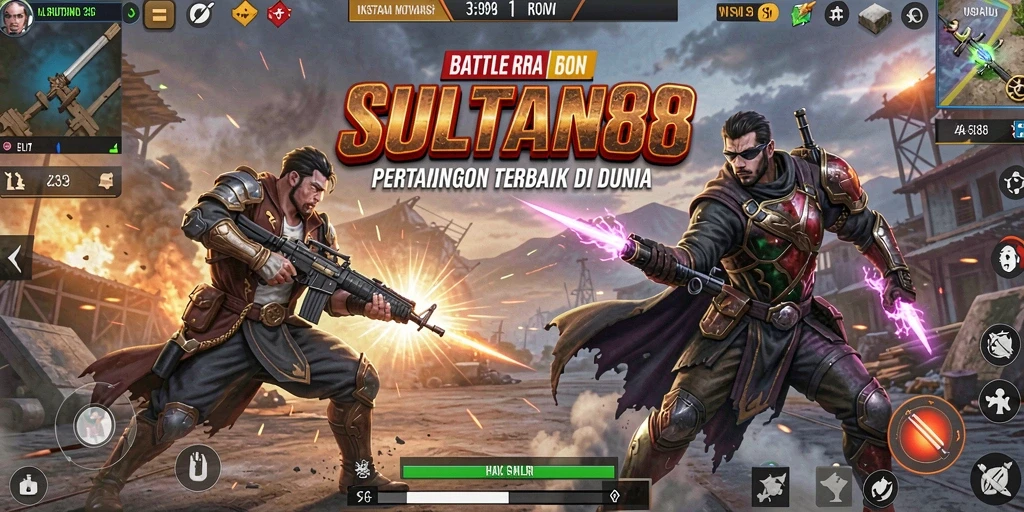 Tangkapan layar menunjukkan intensitas pertempuran di SULTAN88.